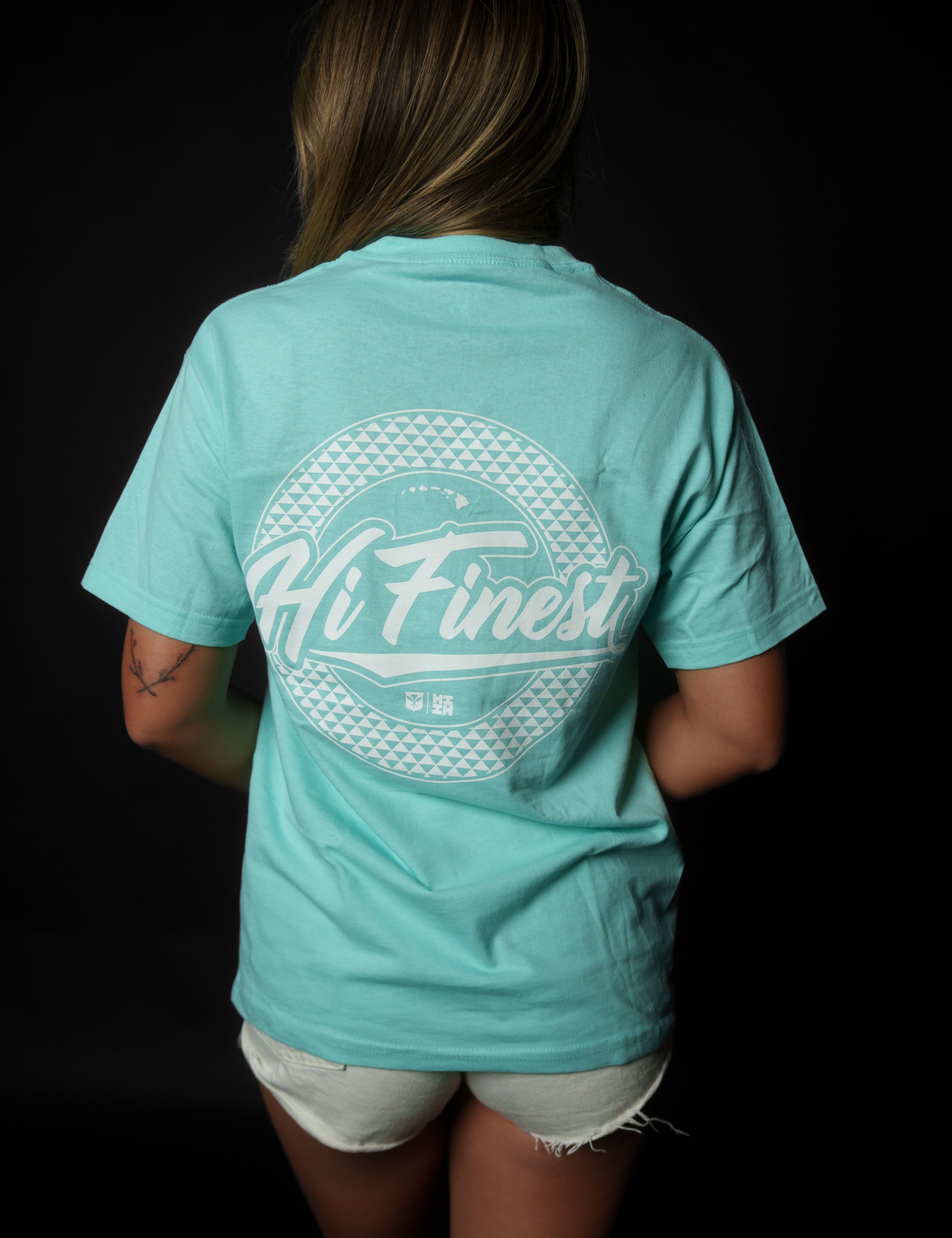 SCRIPT CIRCLE MINT T-SHIRT Shirts Hawaii's Finest MEDIUM 