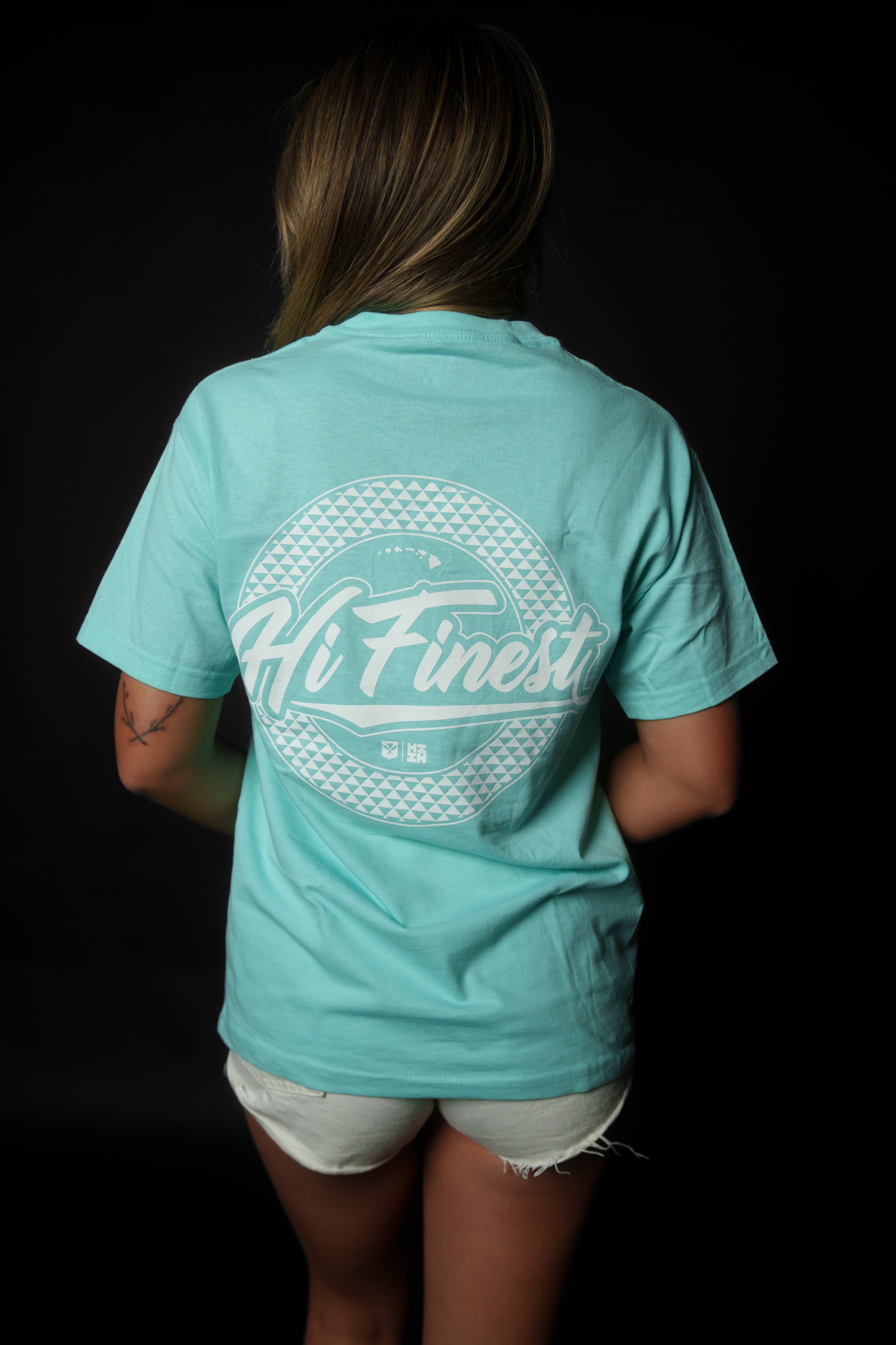 SCRIPT CIRCLE MINT T-SHIRT Shirts Hawaii's Finest MEDIUM 