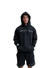 SIMPLE BLACK & GRAY HOODIE Jacket Hawaii's Finest 