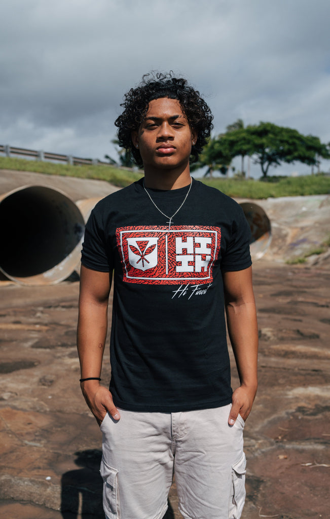 SIMPLE JUMPMAN RED T-SHIRT Shirts Hawaii's Finest 