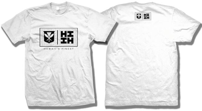 SIMPLE KĀPALA WHITE T-SHIRT Shirts Hawaii's Finest MEDIUM 