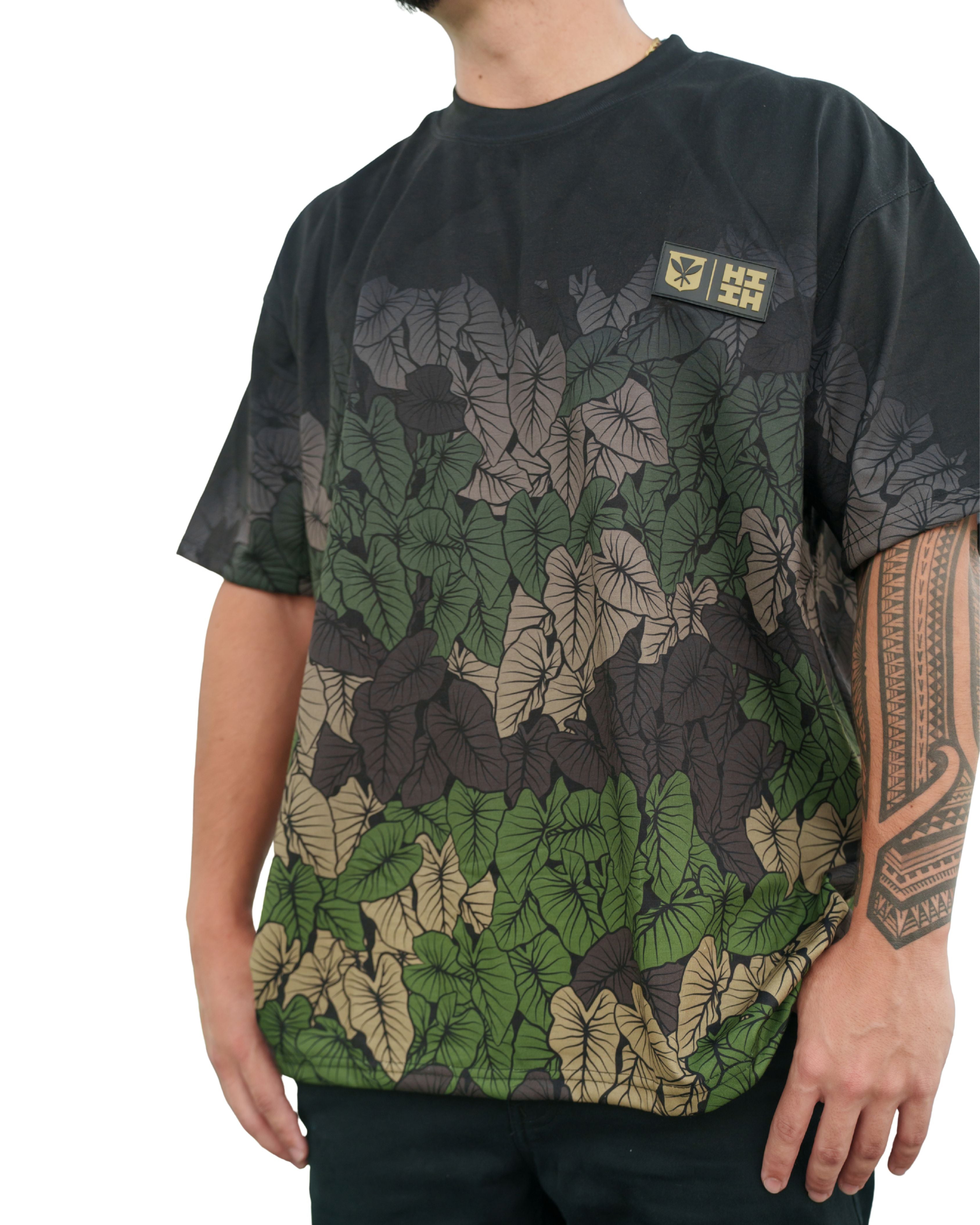 SIMPLE LOGO BLACK & OLIVE KALO TEE Shirts Hawaii's Finest 
