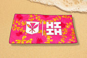 SIMPLE LOGO PINK FLORAL TOWEL Utility Hawaii's Finest 