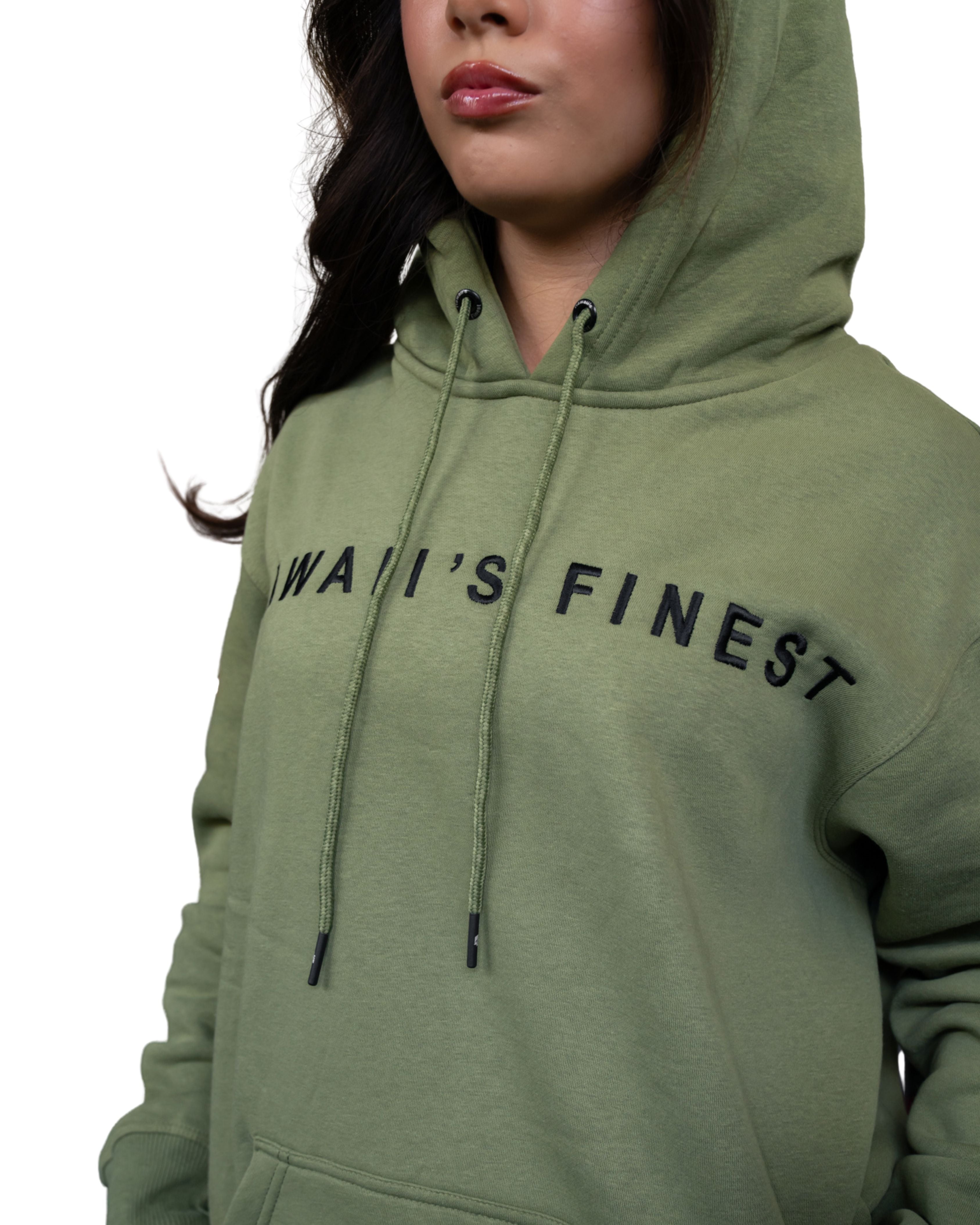 SIMPLE MILITARY & BLACK HOODIE Jacket Hawaii's Finest 