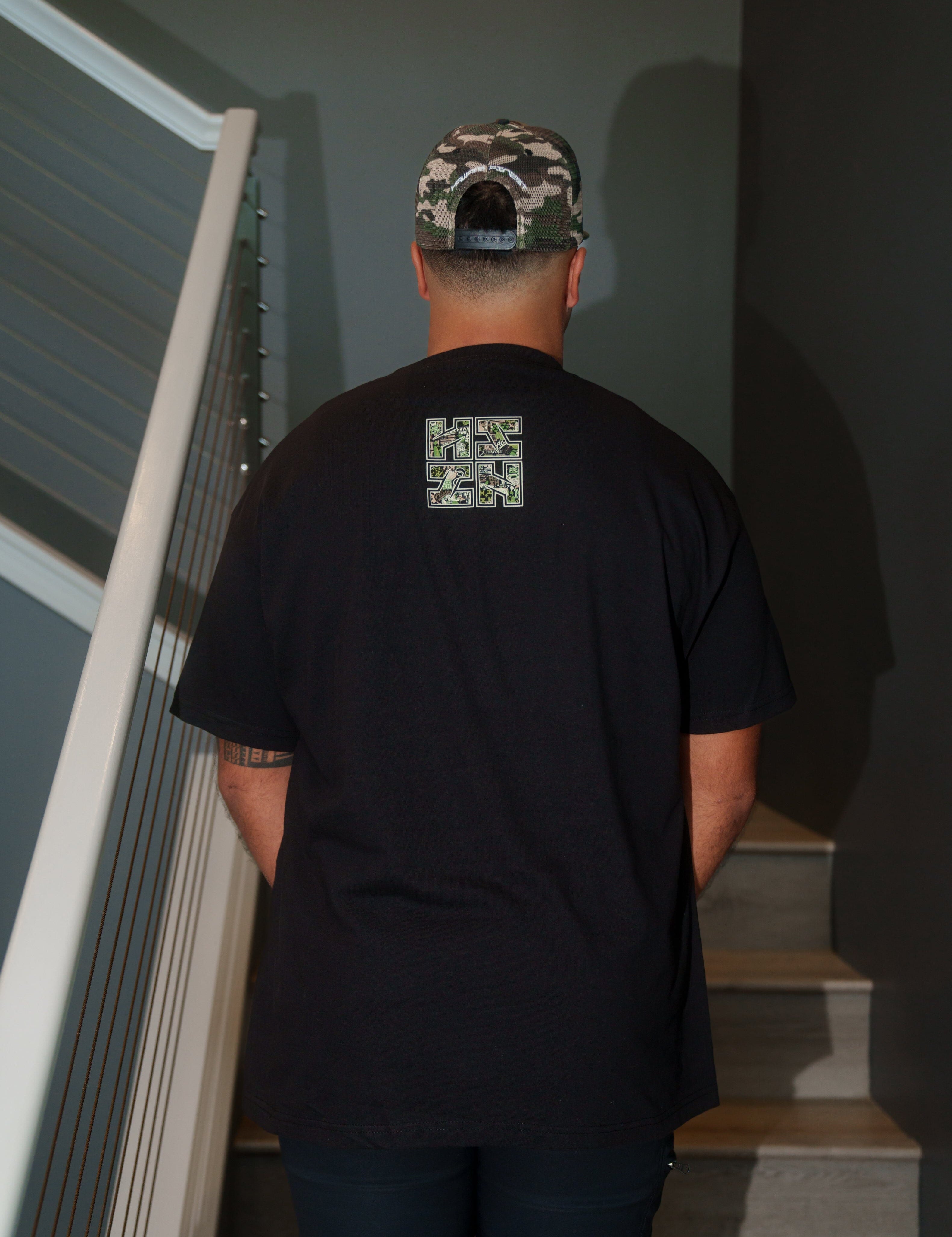 SLIT LOGO BOMB CAMO T-SHIRT Shirts Hawaii's Finest 