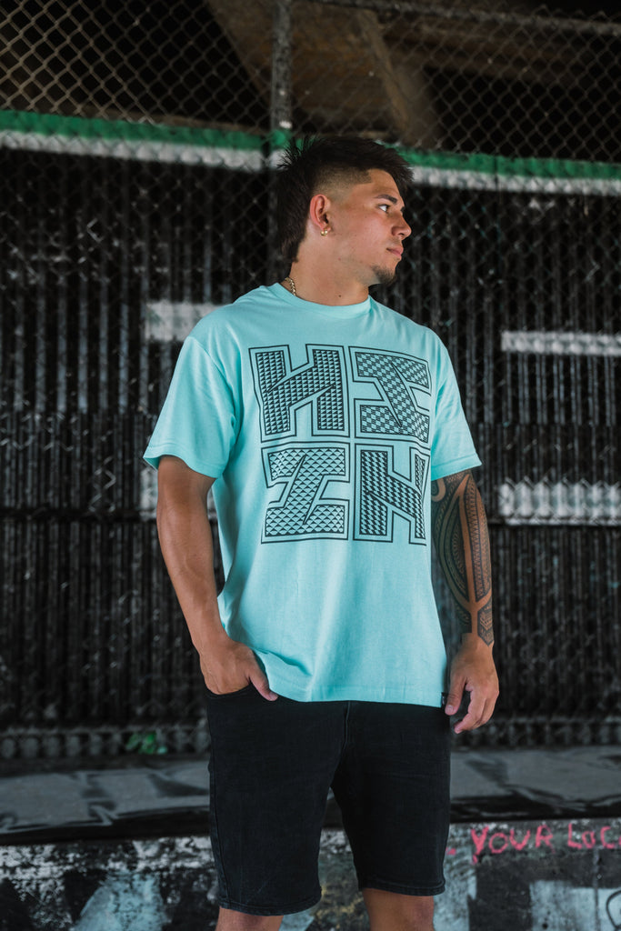 SLIT LOGO TRIBAL MINT T-SHIRT Shirts Hawaii's Finest 