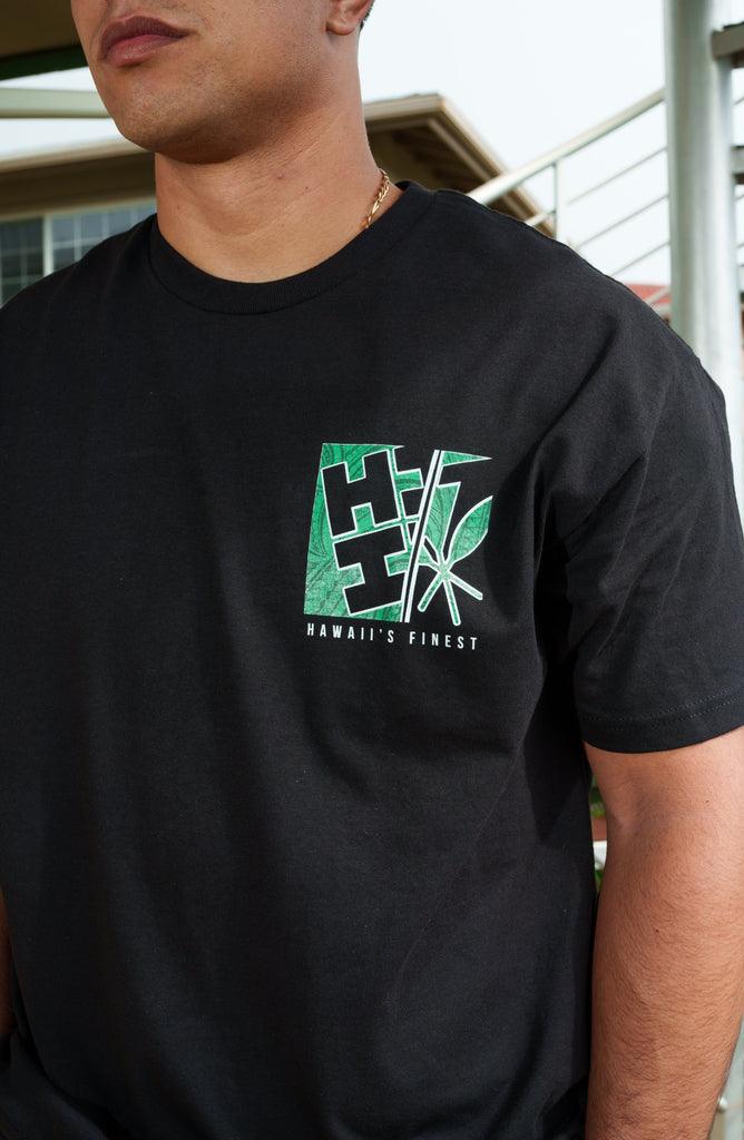 SPLIT BLOCK GREEN T-SHIRT Shirts Hawaii's Finest 