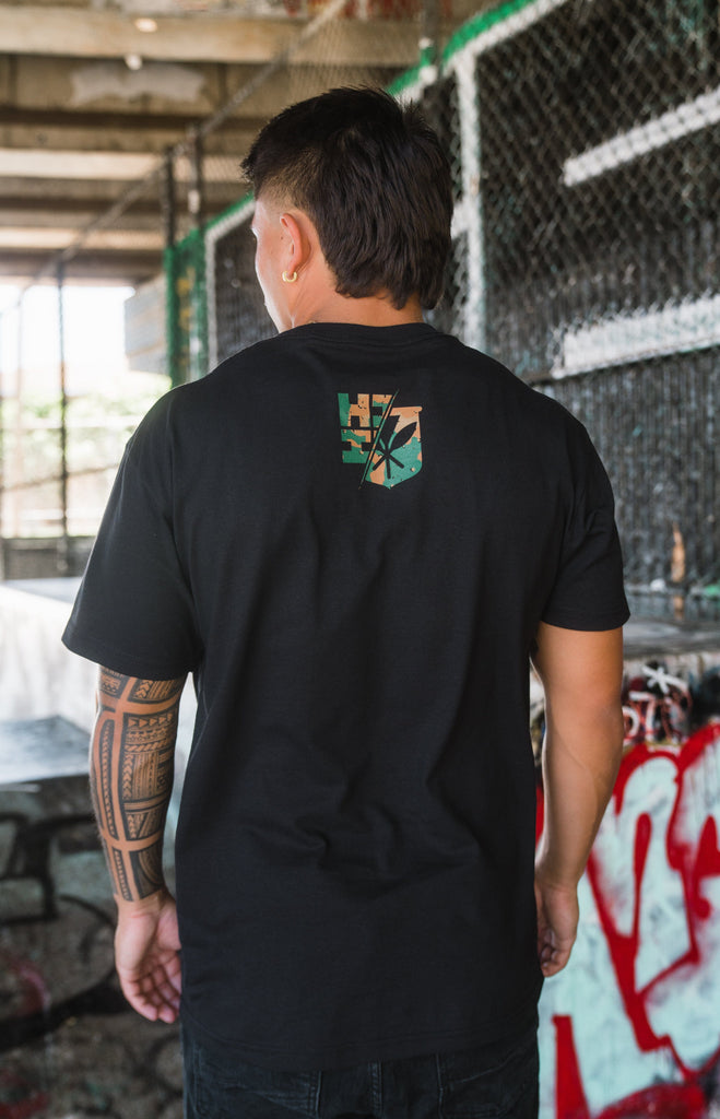 SPLIT CAMO FADE WOODLAND T-SHIRT Shirts Hawaii's Finest 