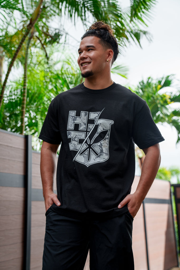 SPLIT DESERT STORM GRAYSCALE T-SHIRT Shirts Hawaii's Finest 