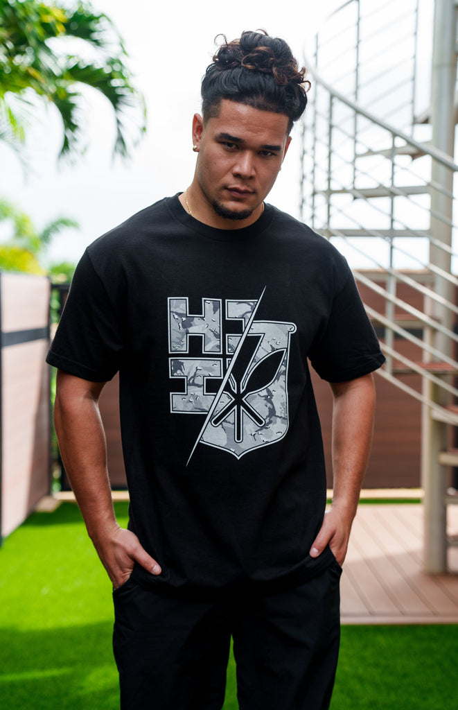 SPLIT DESERT STORM GRAYSCALE T-SHIRT Shirts Hawaii's Finest 