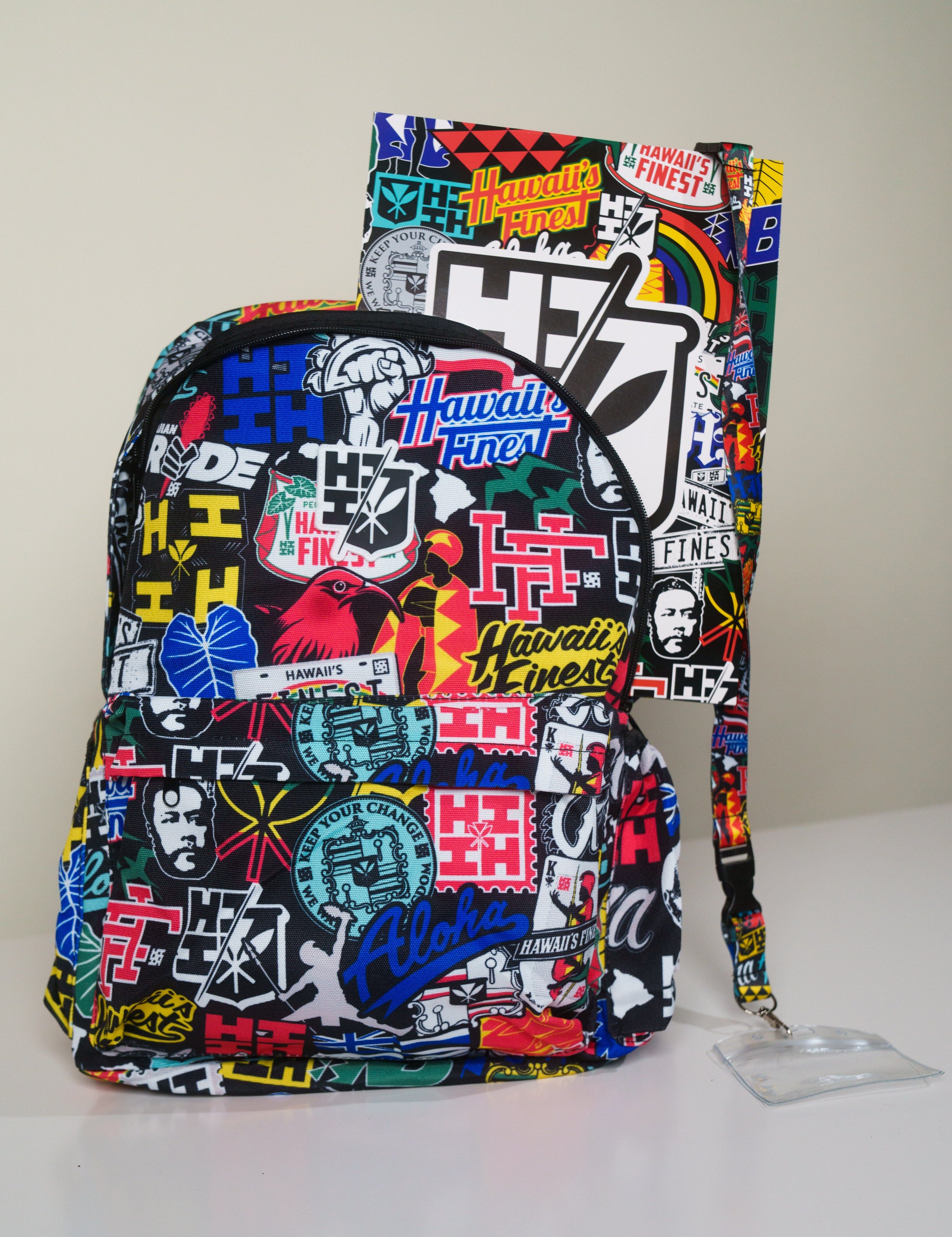 STICKERBOMB BACK-TO-SCHOOL SET Backpack Hawaii's Finest 