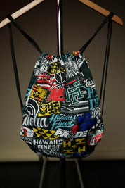 STICKERBOMB DRAWSTRING Bags Hawaii's Finest 