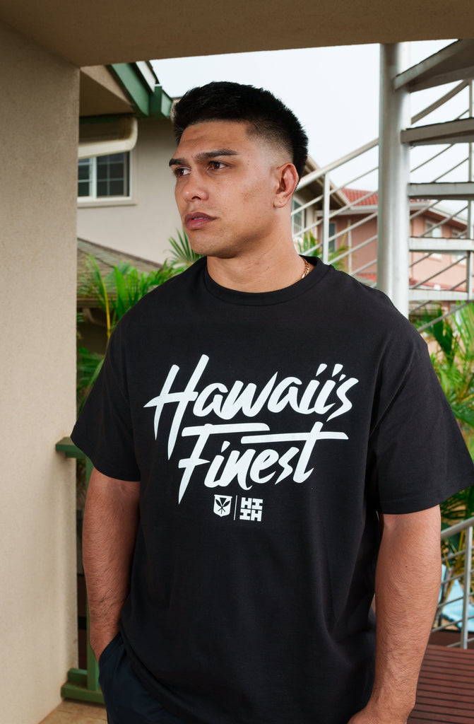 STREET SCRIPT BW T-SHIRT Shirts Hawaii's Finest 