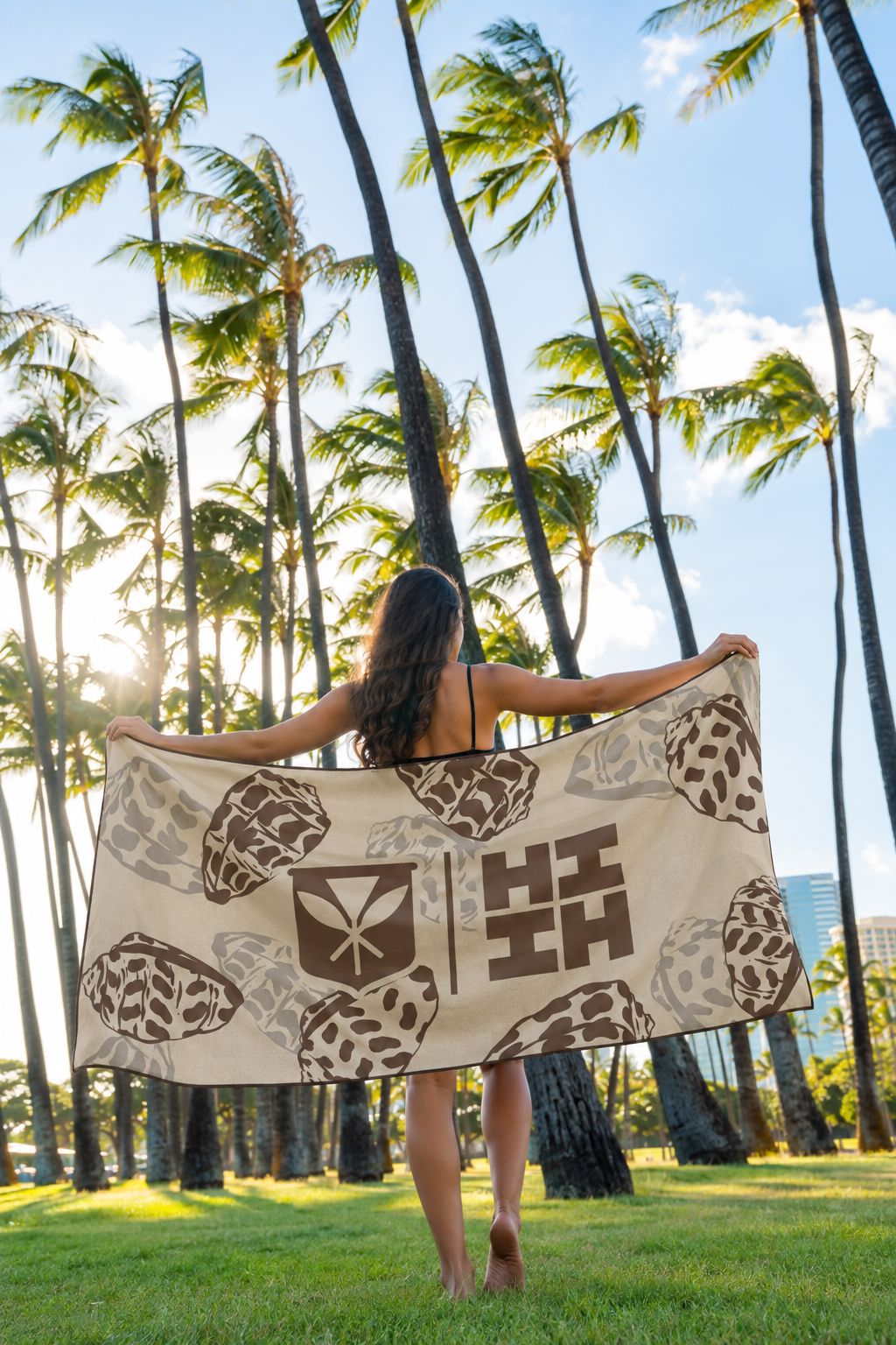 TAN HEBREW CONE TOWEL Utility Hawaii's Finest 