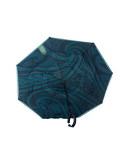 TEAL & BLACK TRIBAL UMBRELLA Utility Hawaii's Finest 
