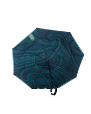 TEAL & BLACK TRIBAL UMBRELLA Utility Hawaii's Finest 