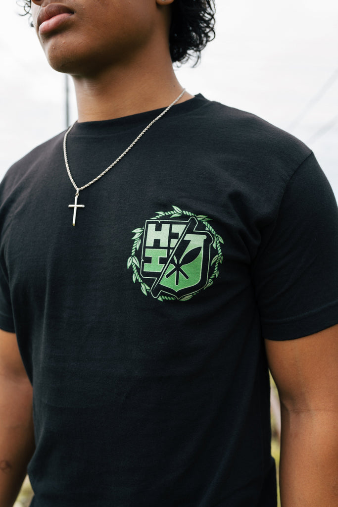 TI LEAF CIRCLE GREEN T-SHIRT Shirts Hawaii's Finest 