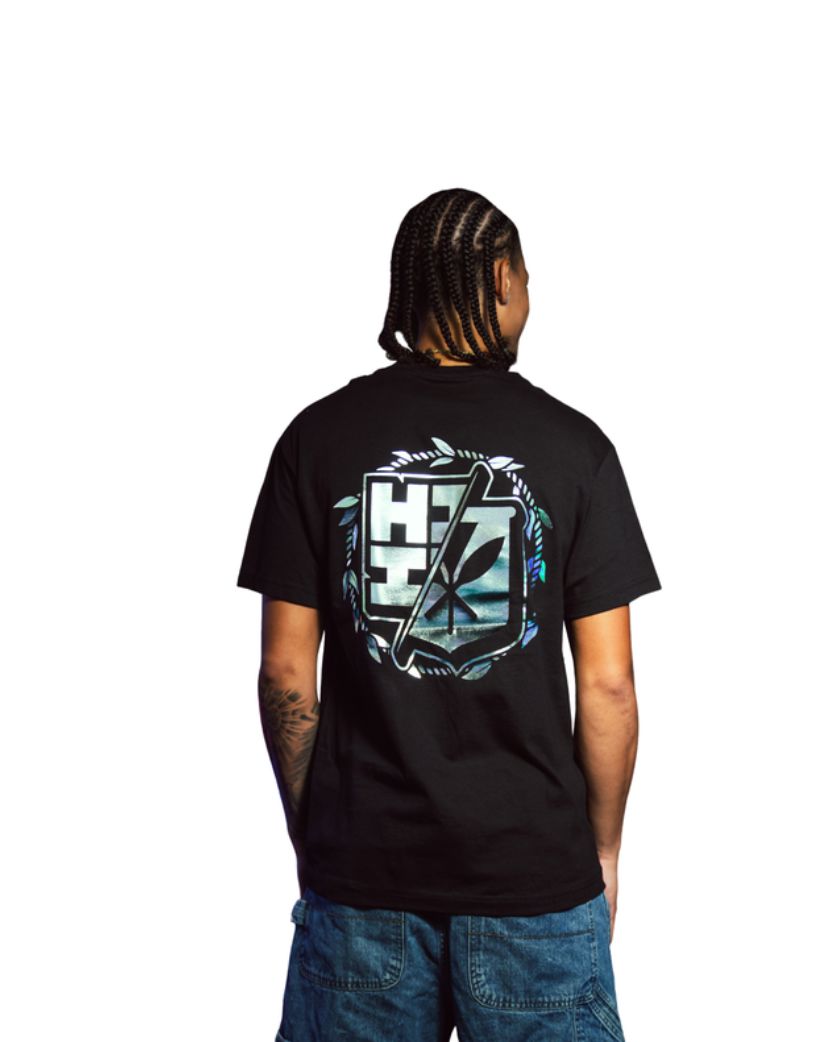 TI-LEAF CIRCLE SILVER T-SHIRT Shirts Hawaii's Finest MEDIUM 