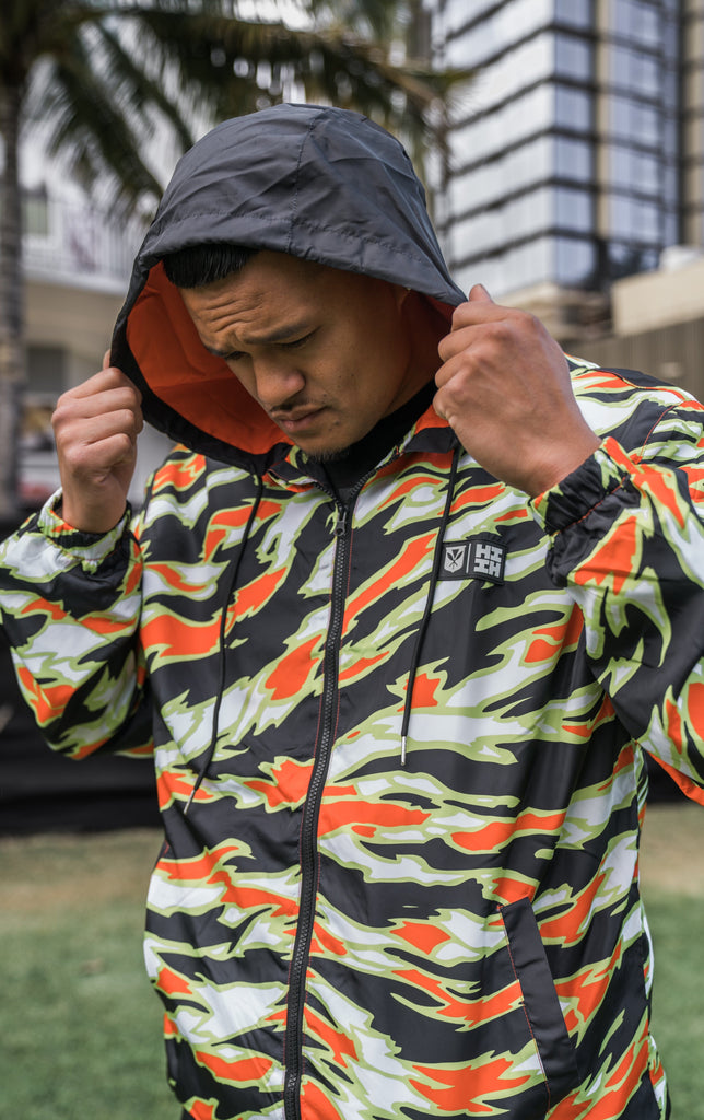 TIGER SAFETY CAMO MINI COLLECTION WINDBREAKER Jacket Hawaii's Finest 