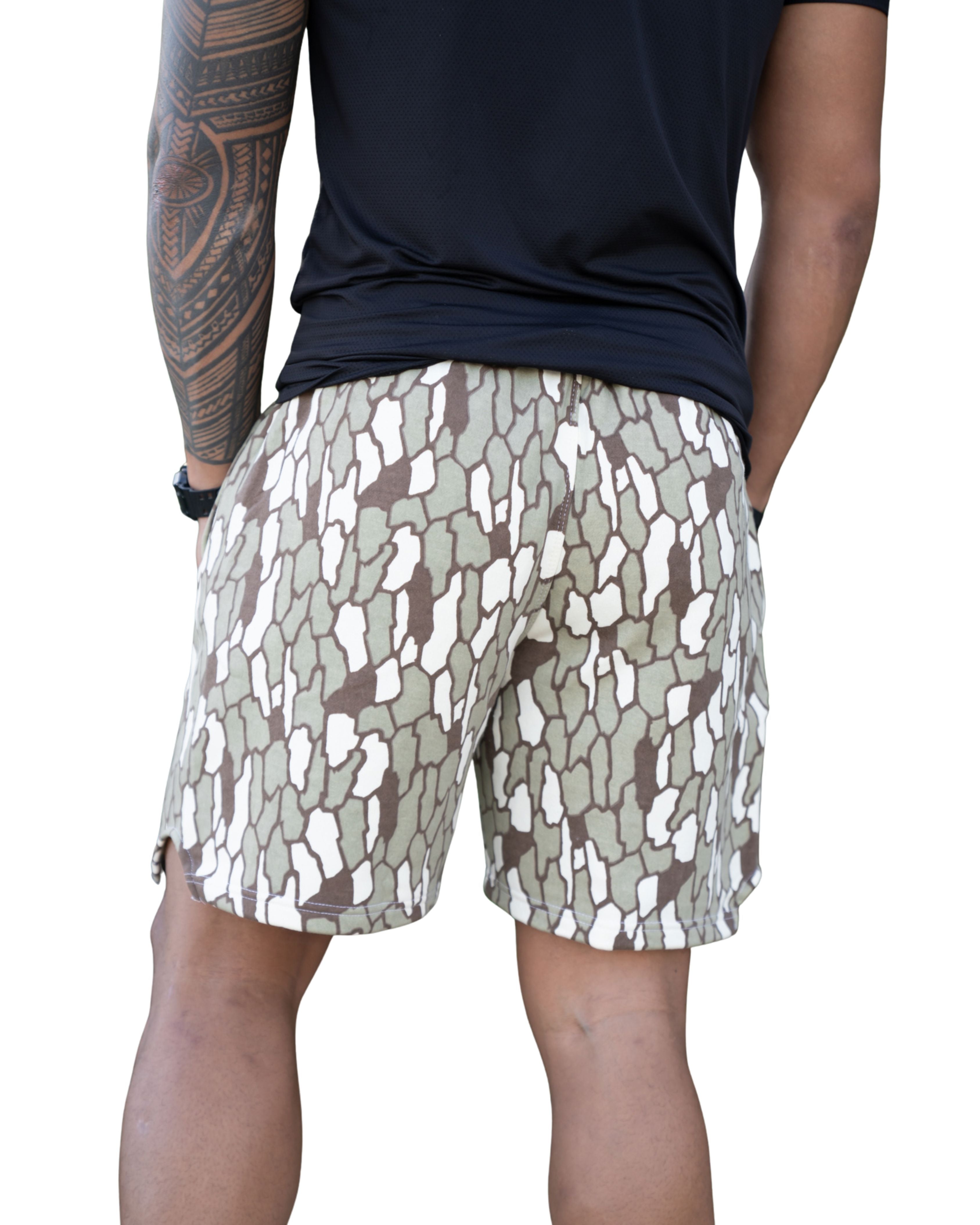 TIMBER TAN CAMO SHORTS Shorts Hawaii's Finest 