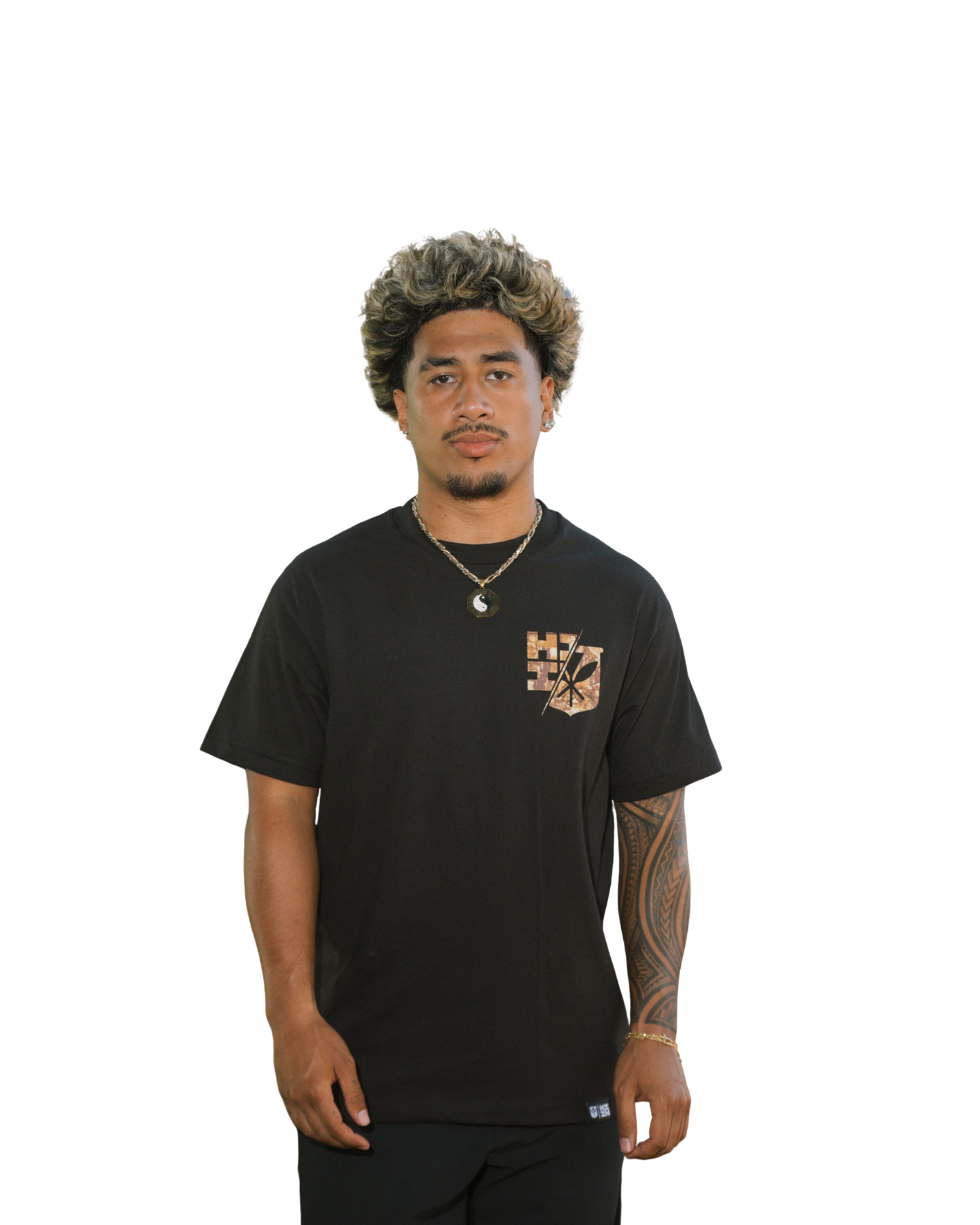 TREE CAMO CIRCLE DESERT T-SHIRT Shirts Hawaii's Finest MEDIUM 