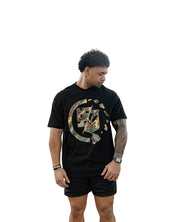 TREE CAMO CIRCLE GREEN T-SHIRT Shirts Hawaii's Finest MEDIUM 