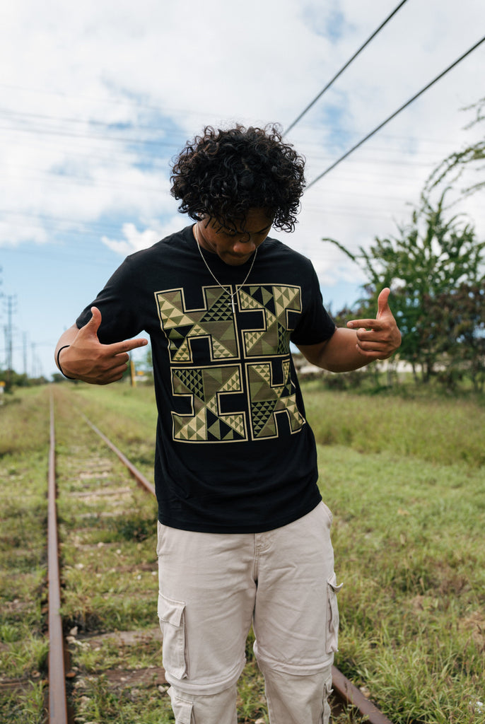 TRI LOGO CAMO T-SHIRT Shirts Hawaii's Finest MEDIUM 