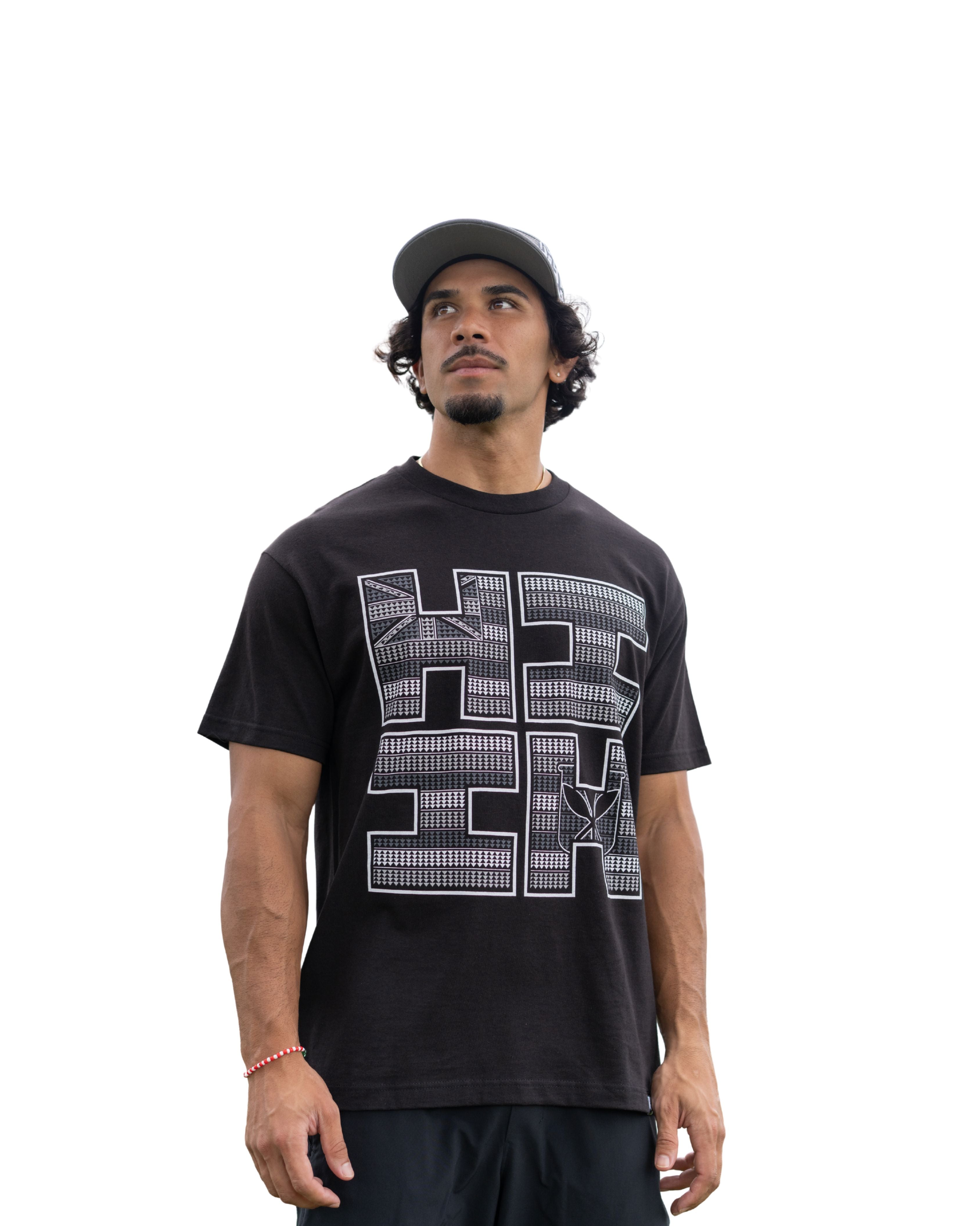 TRIANGLE FLAG GRAY T-SHIRT Shirts Hawaii's Finest MEDIUM 