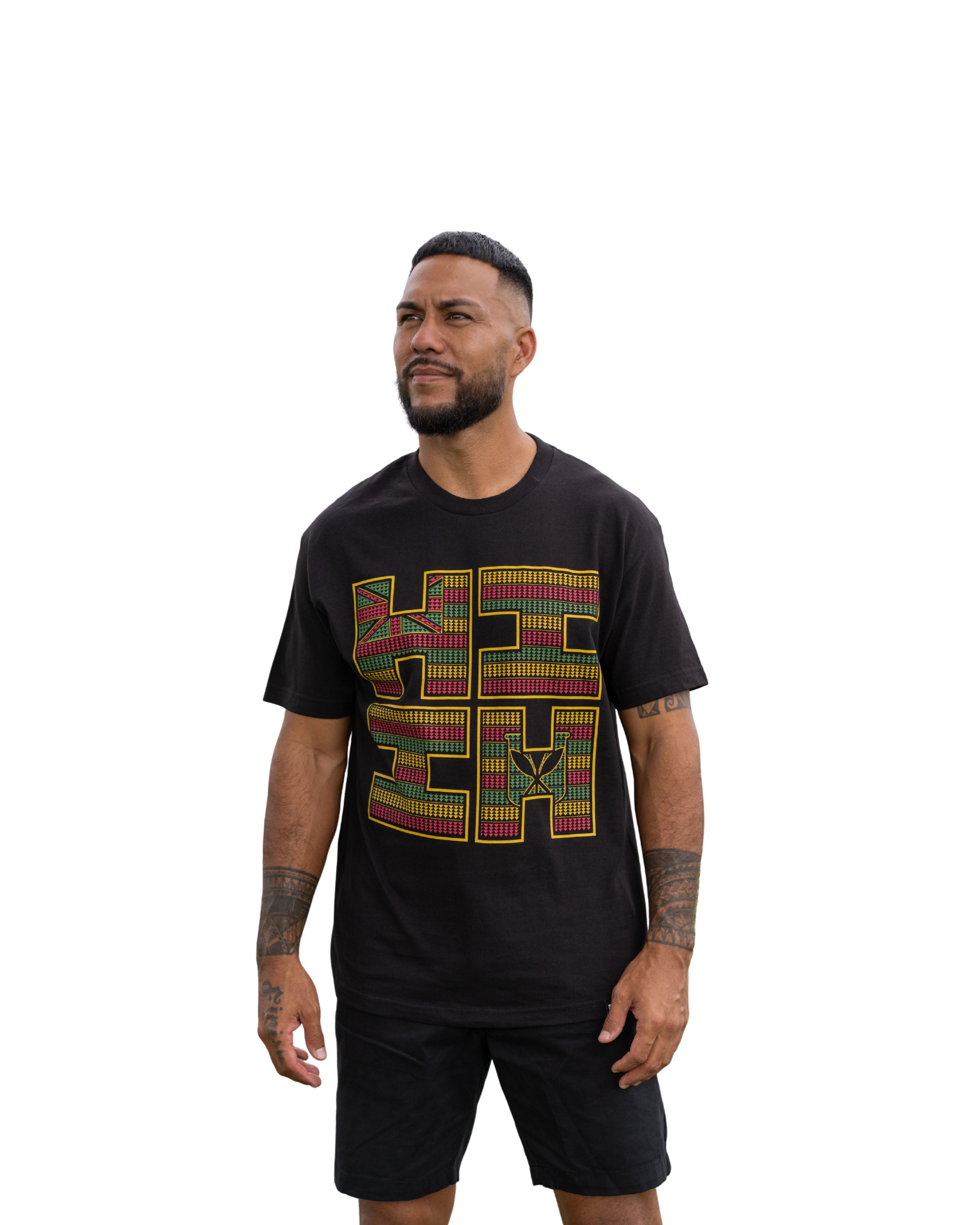 TRIANGLE FLAG RASTA T-SHIRT Shirts Hawaii's Finest MEDIUM 