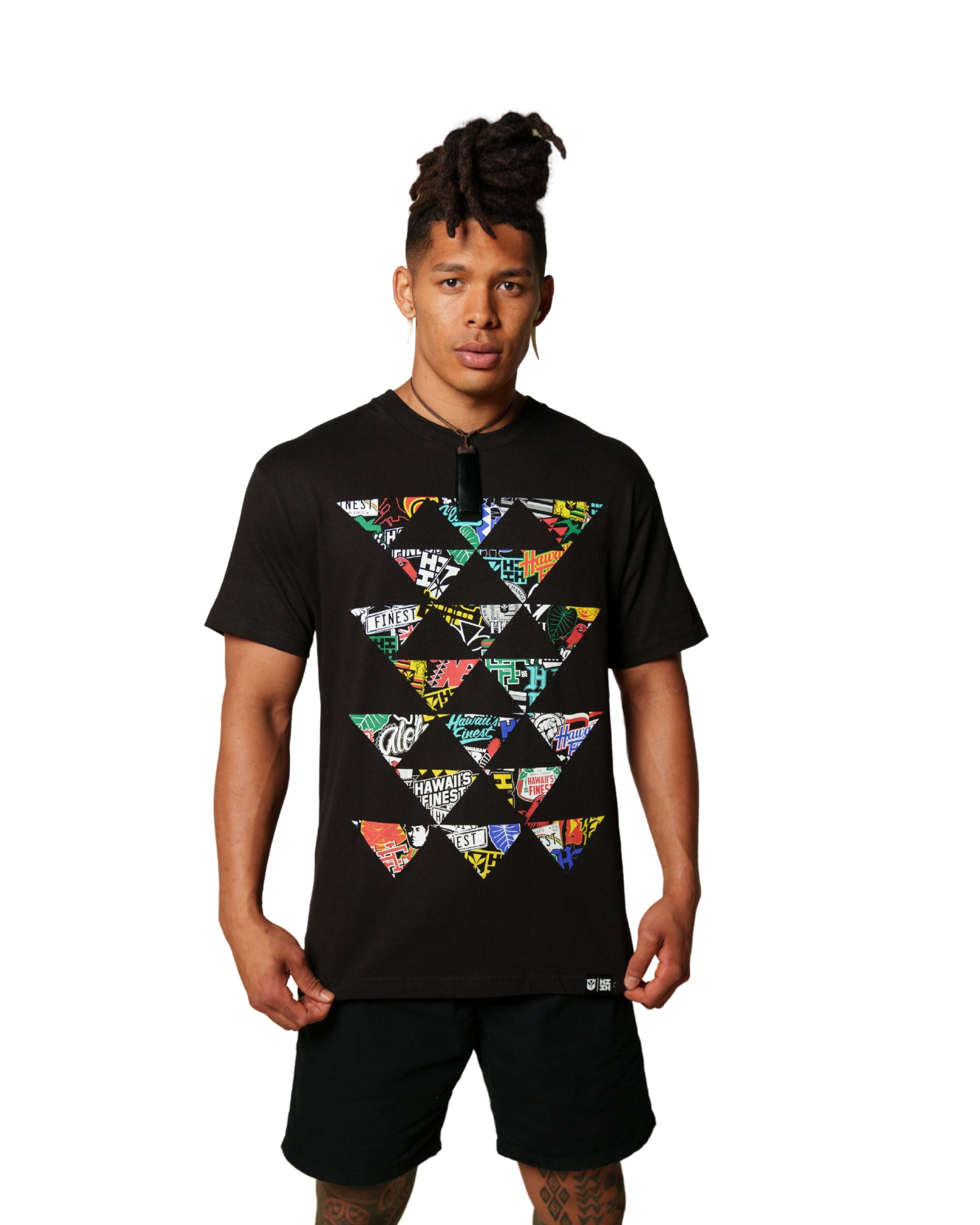 TRIANGLEBOMB COLOR T-SHIRT Shirts Hawaii's Finest MEDIUM 