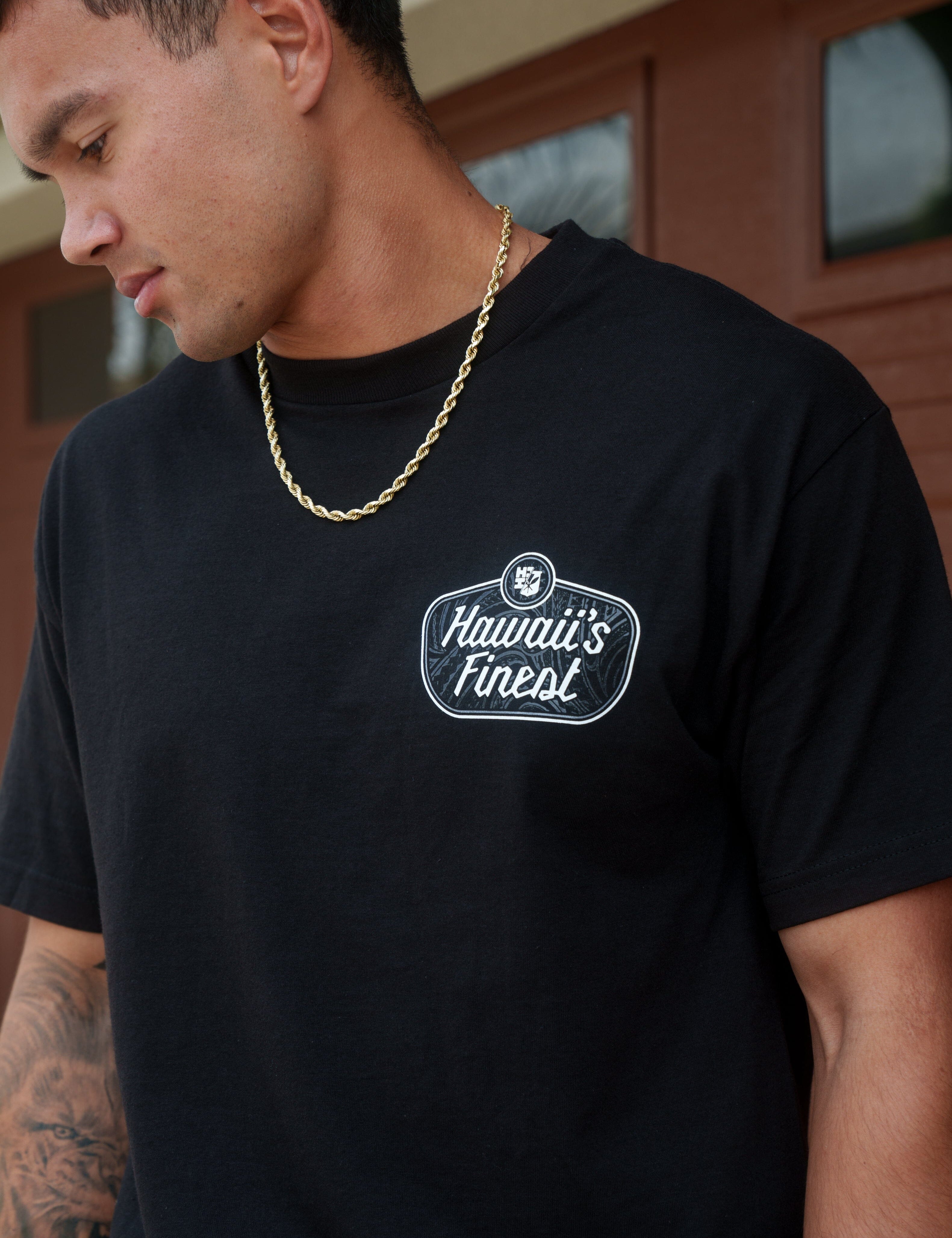 TRIBAL SIGN BW T-SHIRT Shirts Hawaii's Finest 