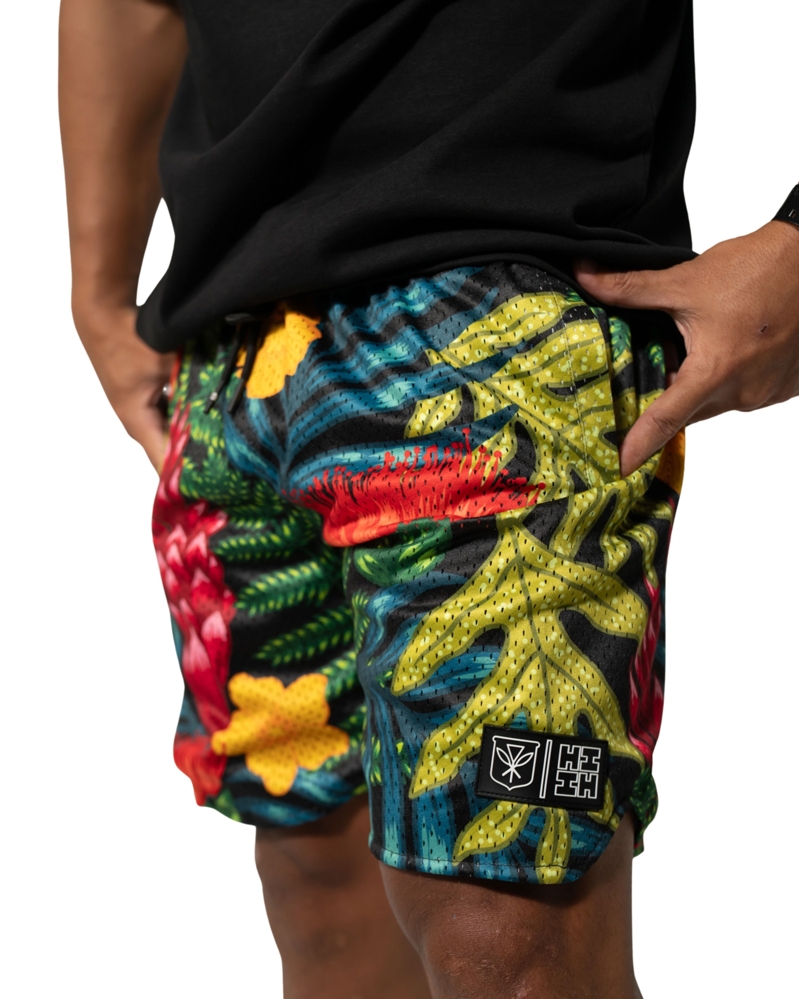 TROPICAL MESH SHORTS Shorts Hawaii's Finest X-SMALL 