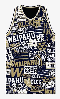 WAIPAHU LOGOS BASKETBALL JERSEY waipahu SMALL 