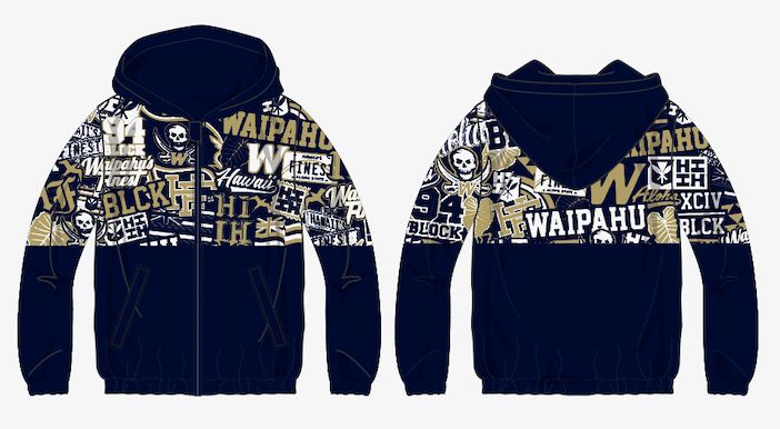 WAIPAHU LOGOS WINDBREAKER waipahu SMALL 