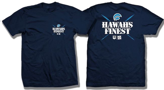 WAR NAVY T-SHIRT Shirts Hawaii's Finest MEDIUM 