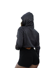 WARRIOR BLACK WOMEN'S CROP HOODIE Jackets Hawaii's Finest 