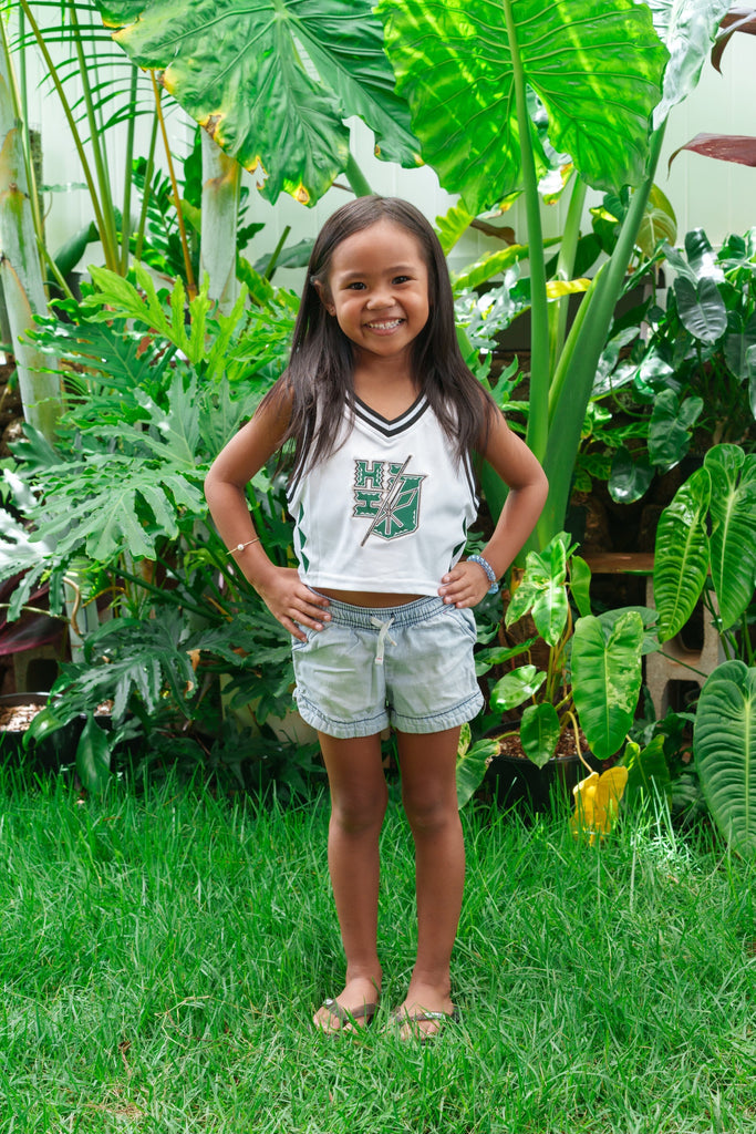 WARRIOR MINI COLLECTION KEIKI CROP BASKETBALL JERSEY Shirts Hawaii's Finest 