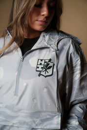 WHITE CAMO COLLAGE RAIN JACKET Jacket Hawaii's Finest 