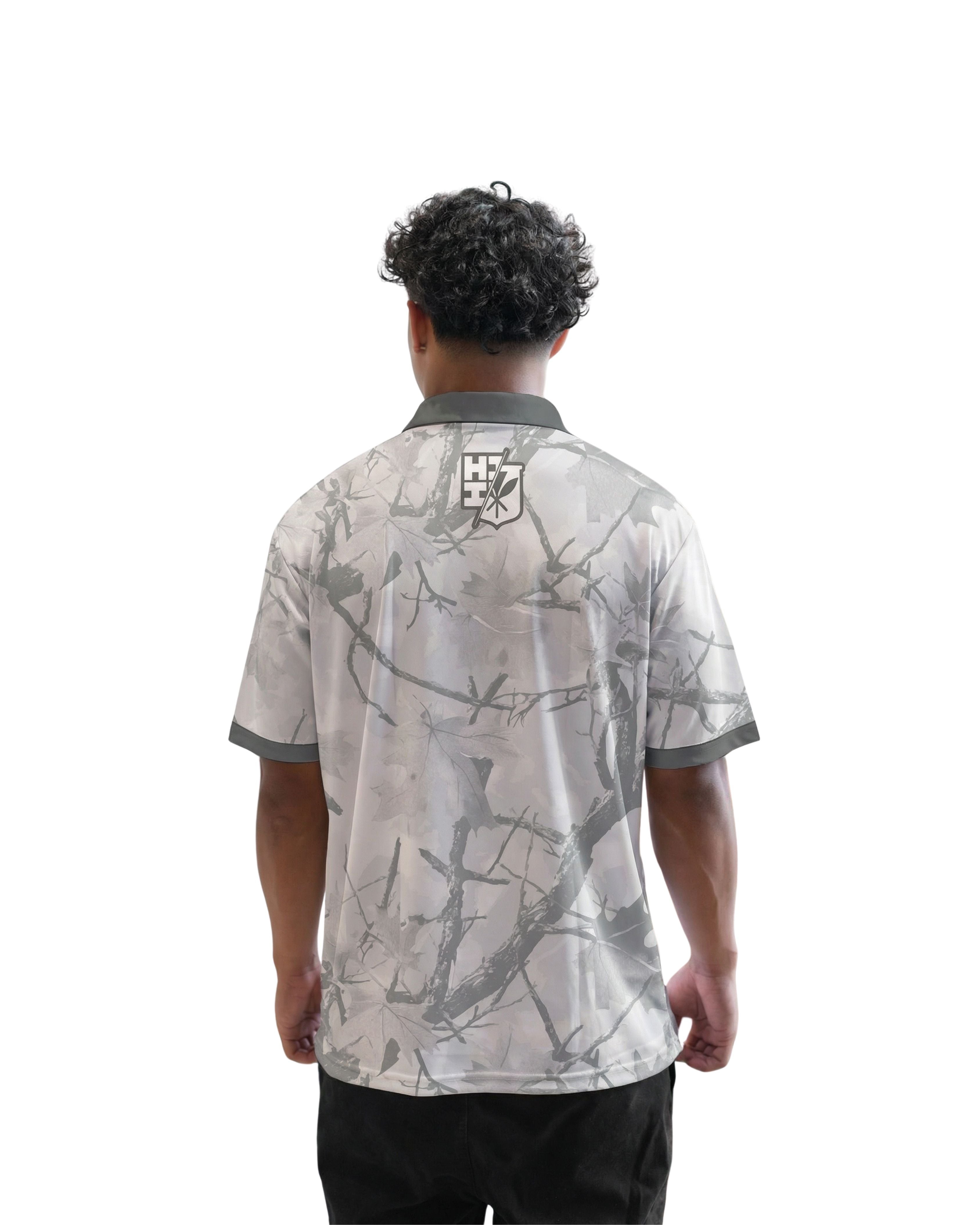 WHITE & GRAY CAMO GOLF SHIRT Shirts Hawaii's Finest 