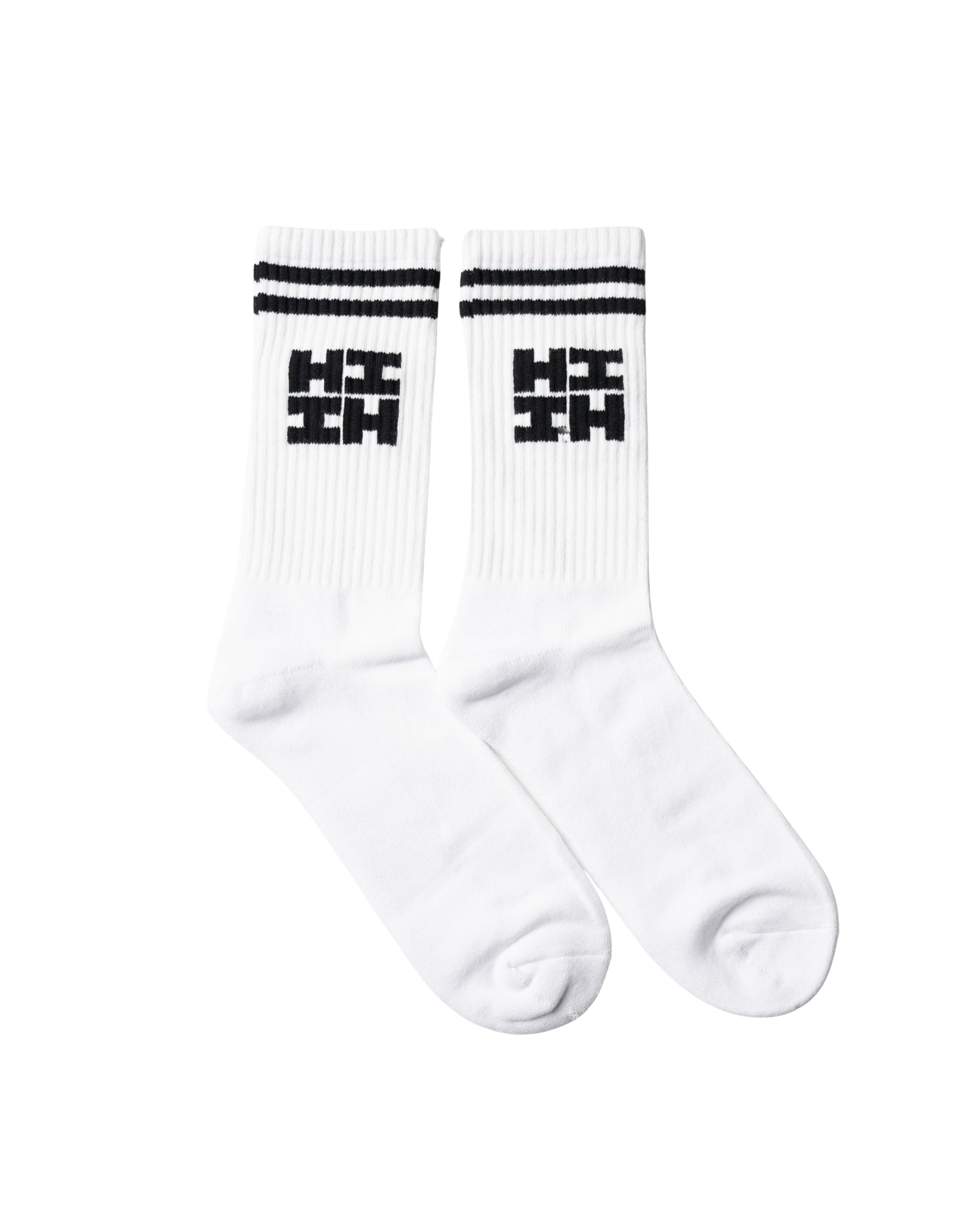 WHITE HIFI LOGO SOCKS Socks Hawaii's Finest 