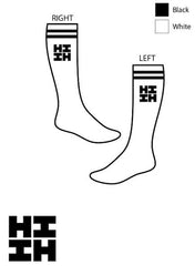 WHITE HIFI LOGO SOCKS Socks Hawaii's Finest 
