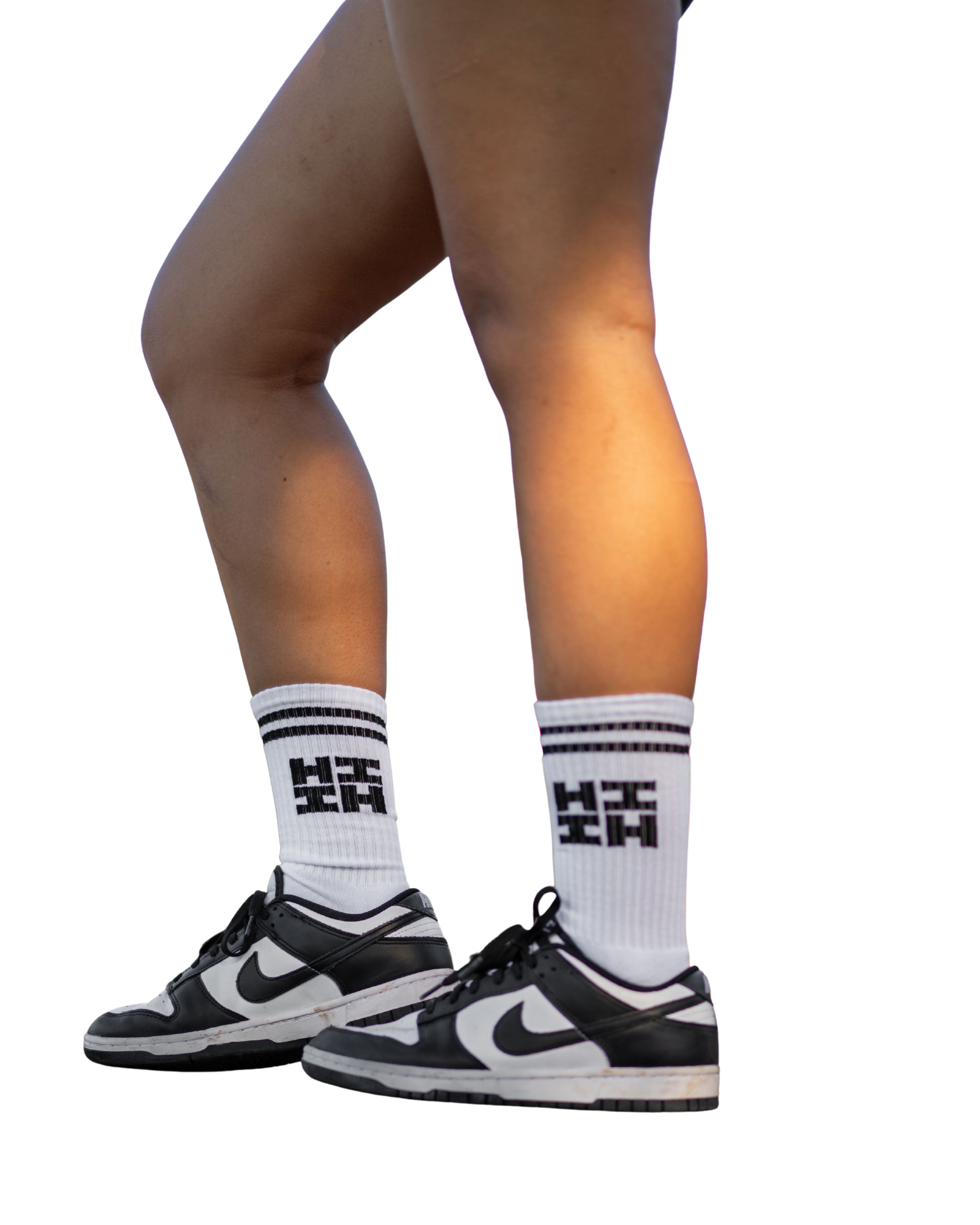 WHITE HIFI LOGO SOCKS Socks Hawaii's Finest 