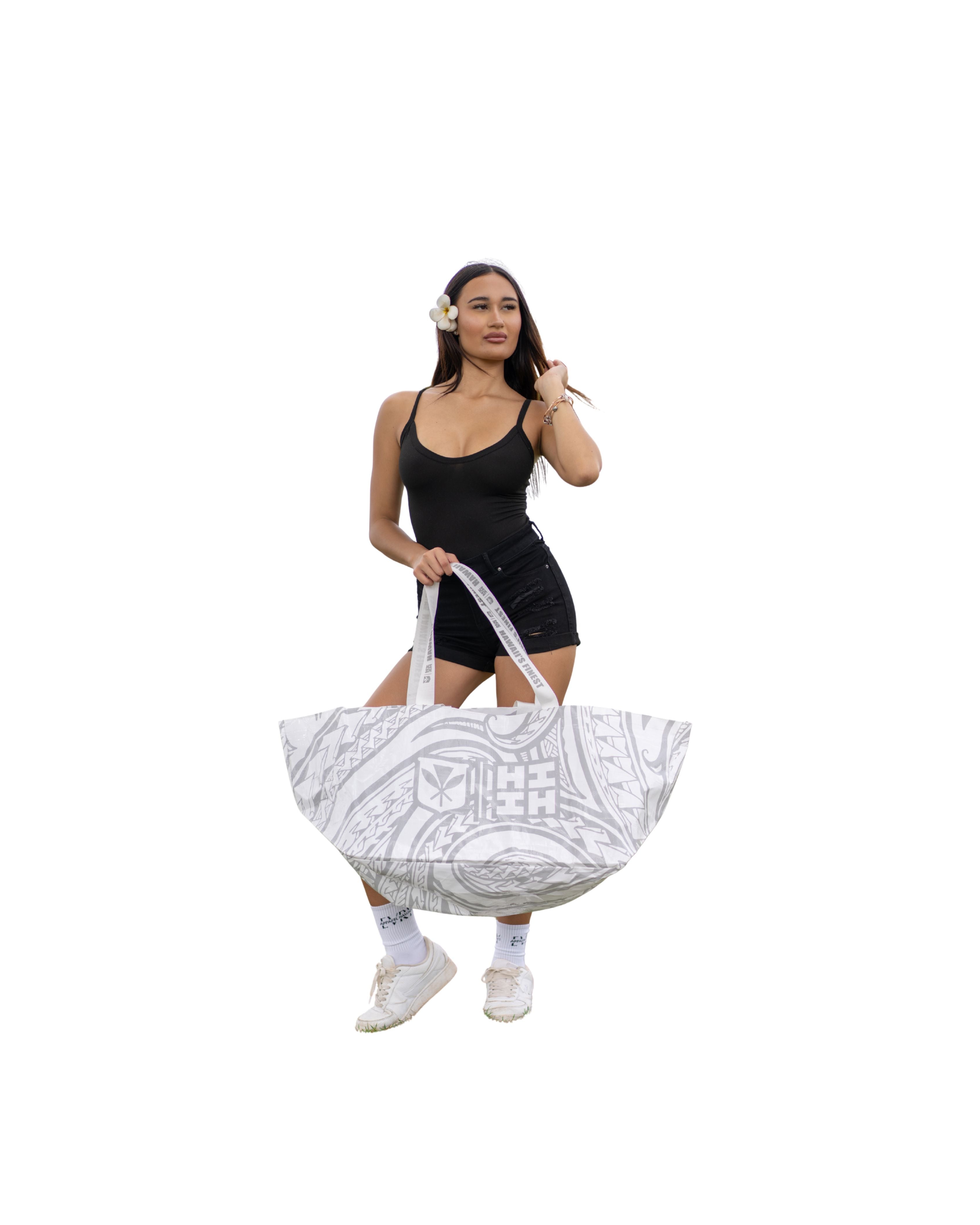 WHITE TRIBAL BOMBUCHA BAG Bags Hawaii's Finest 