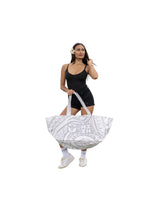 WHITE TRIBAL MOMONA BAG