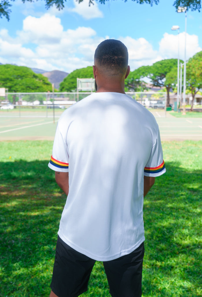 WHITE UH RETRO BASEBALL JERSEY Jersey Hawaii's Finest 