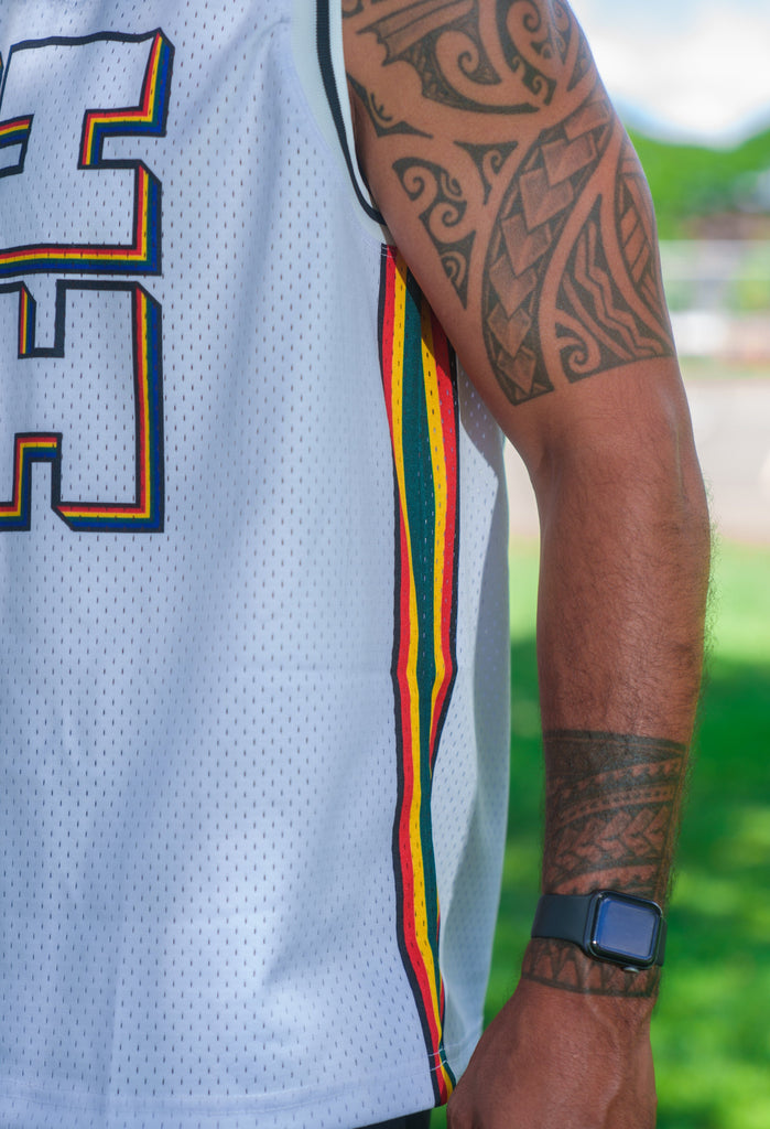 WHITE UH RETRO BASKETBALL JERSEY Jersey Hawaii's Finest 