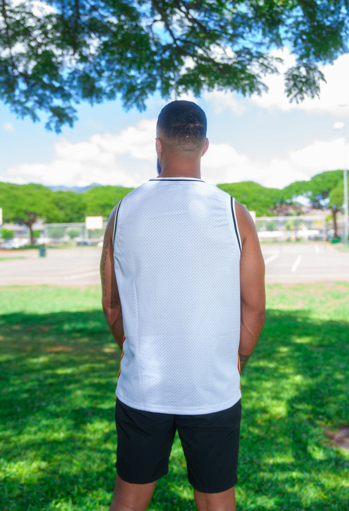 WHITE UH RETRO BASKETBALL JERSEY Jersey Hawaii's Finest 