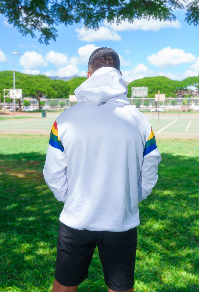 WHITE UH RETRO HOODIE Jacket Hawaii's Finest 