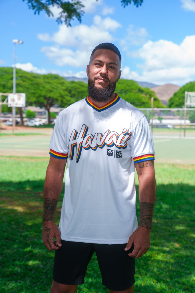 WHITE UH RETRO SOFTBALL JERSEY Jersey Hawaii's Finest SMALL 