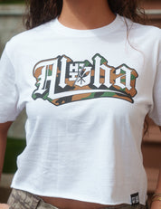 WOMEN'S ALOHA CAMO WOODLAND TOP Shirts Hawaii's Finest 